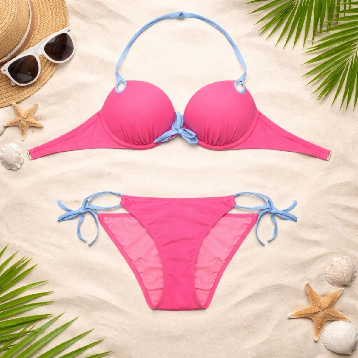 Solid Regular Size XS by Victoria's Secret Bikini Swimwear for