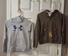 Under Armour And Gymboree Youth Medium YMD Lot Of 2 Pullover Hoodie Sweatshirt
