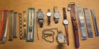 Bundle Of Stopped Timex Watches With Vintage Watch Bands Including a Bonus Set