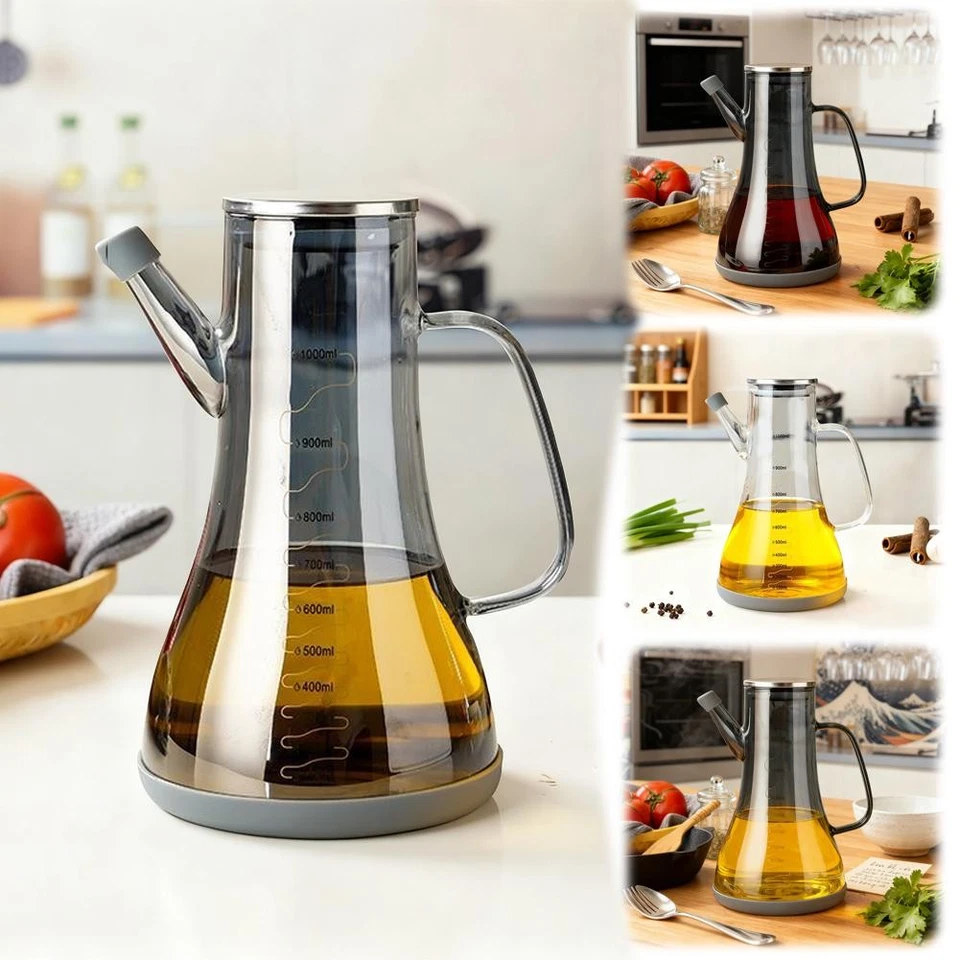 Speiseölflasche Glas Ölflasche geeignet für eine Vielzahl von flüssigen Condim T5X7