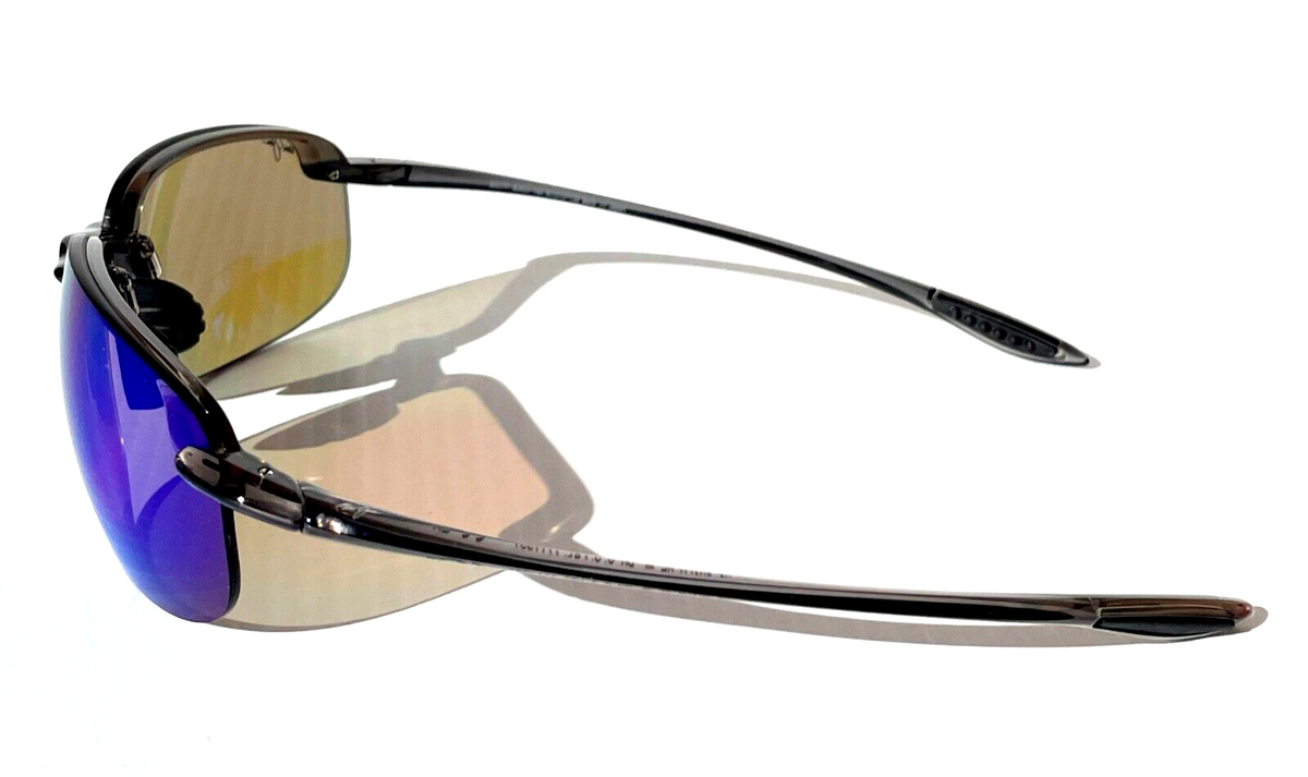 NEW Maui Jim HOOKIPA XL Gloss Black POLARIZED Blue Lens NEW Maui Jim HOOKIPA XL Gloss Black POLARIZED Blue Lens