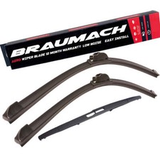 Front Rear Wiper Blades for Jeep Wrangler II JK Open Off-Road Vehicle 3.8 2007-2