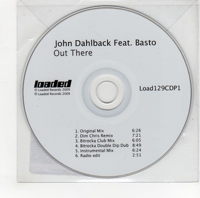 (GO223) John Dahlback ft Basto, Out There - 2009 DJ CD