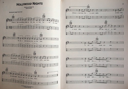 Bob Seger Silver Bullet Band The Best Of Guitar Tab Piano Sheet Music Songbook - Picture 5 of 6