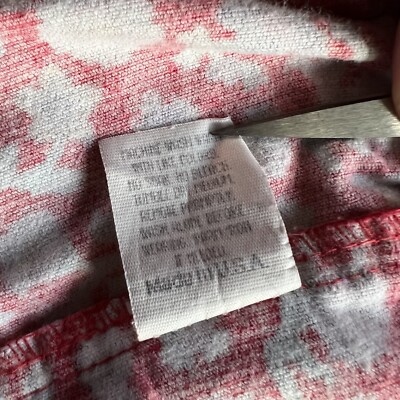 Vintage Oshkosh Infant Red Floral Corduroy Bib Dress Size 12