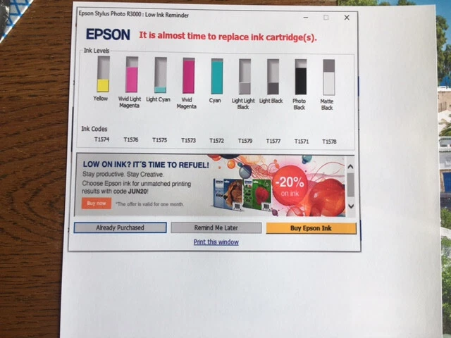 EPSON STYLUS PHOTO R3000 PRO PHOTO &GRAHIC ARTS PRINTER EXCELLENT CONDITION - Image 4 of 4