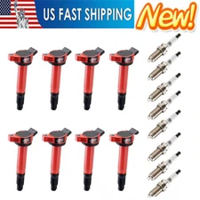 High Performance Ignition Coil & Iridium Spark Plug For Toyota Tundra V8 UF487