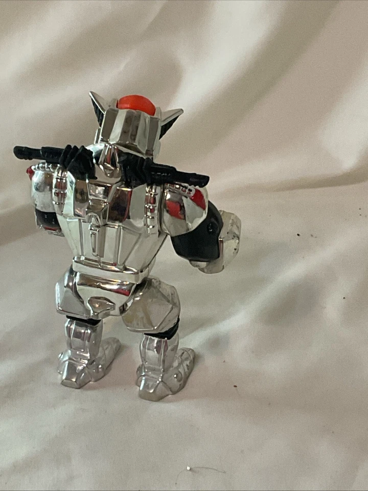 Figura de acción robótica Rocksteady de colección TMNT 1993 Tortugas Ninja mutantes rotas Foto 4 de 4