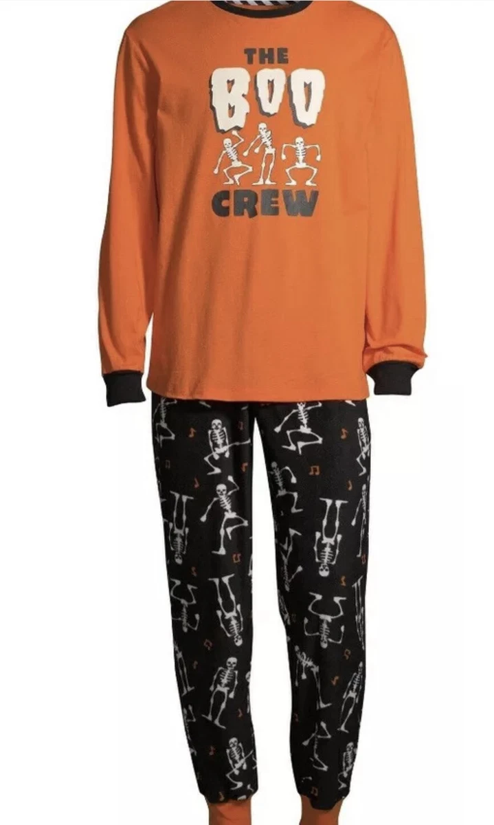 Men's Matching Family Halloween Pajamas Boo Crew, 2-Piece Set 