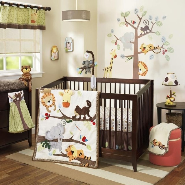 Abbey Collection On Lambs Ivy Treetop Buddies 5 Pc Baby Nursery Crib Bedding Set With Bumper New