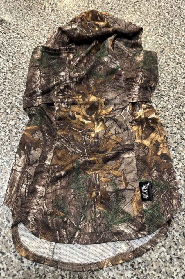 Scent Away Silver Camo Realtree Xtra Lightweight Hooded Face Mask One Size Fit - Image 2 of 4