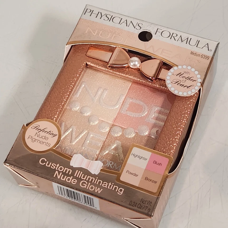 Physicians Formula Nude Wear Touch Of Glow Palette 6399 Medium Illuminating NEW - Image 4 of 4