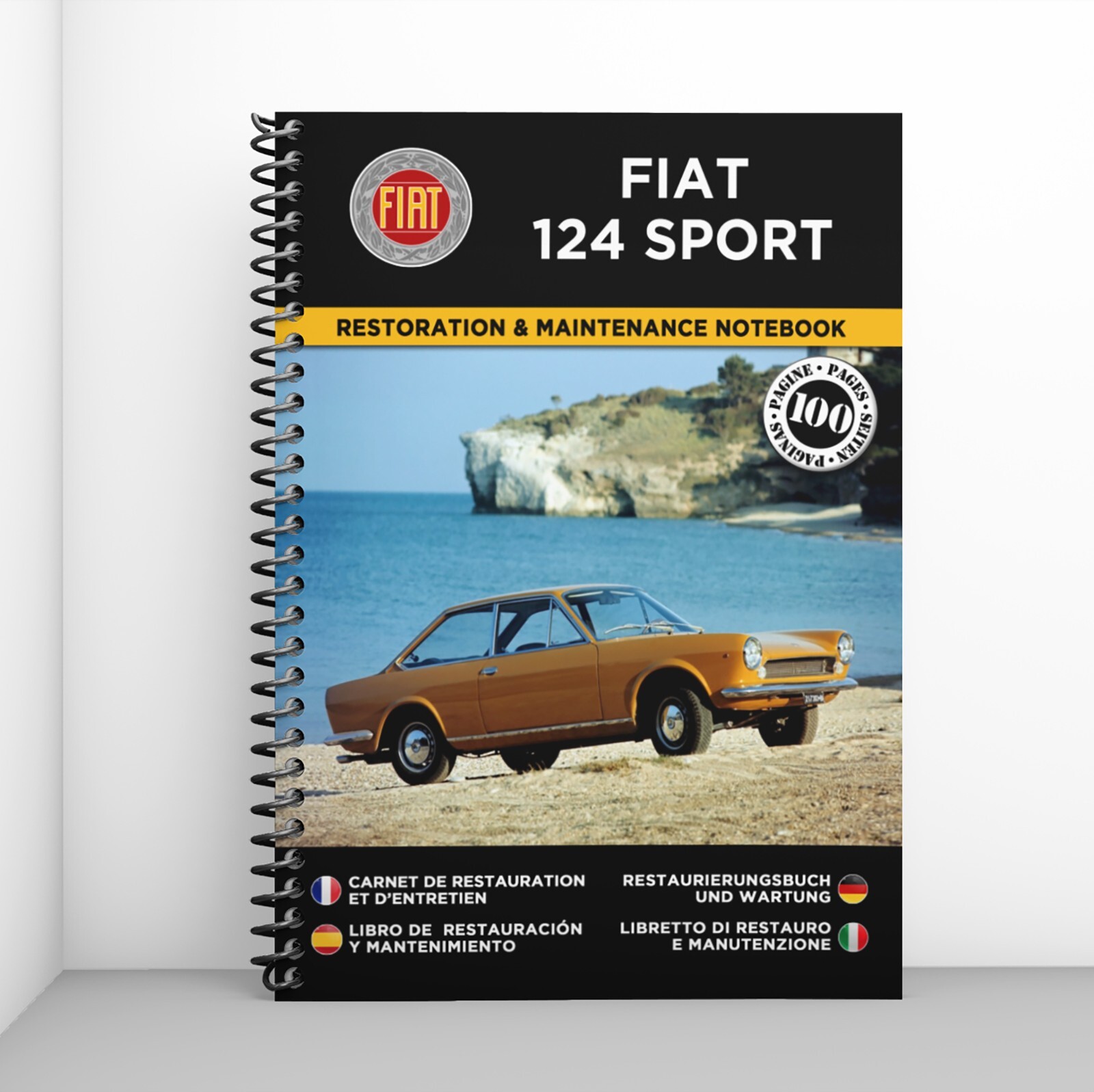 Fiat 124 Sport carnet de restauration automobile livre bord technique pour coupé et spider