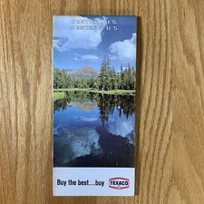 Texaco Map Central US Western US Minnesota Illinois 1968 Gas Oil Advertising