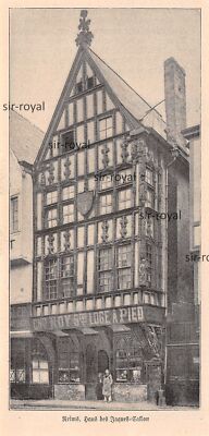 Reims - House of Jacques Callon - 1930 - Historic Photograph ~9x18cm