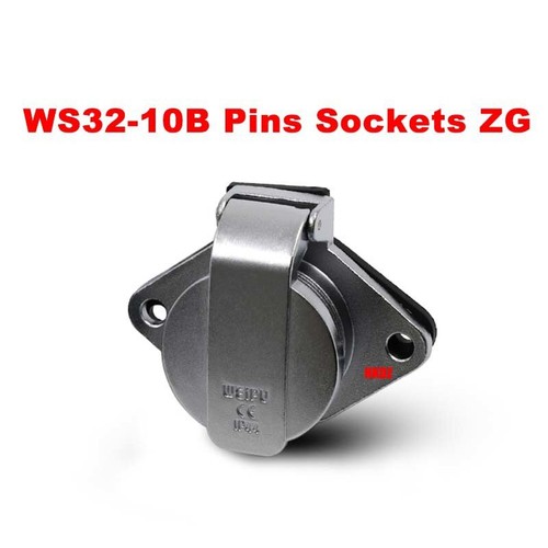 WS32 TQ+ZG Aviation Plugs Sockets Waterproof Cable Connector 4 6 8 10 11~19 Pins - Picture 38 of 42