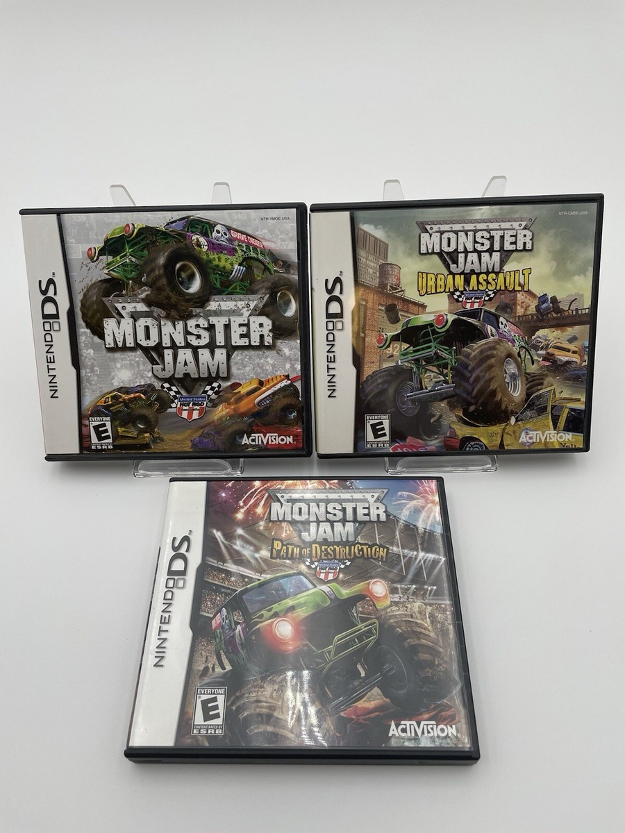 Lot Of 3 Monster Jam Nintendo DS Games Path Of Destruction Urban 