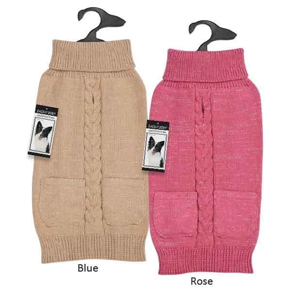 Metallic Dog Turtleneck Sweater Pet Zack & Zoey Elements Apparel