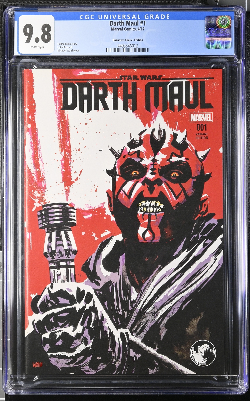 Darth Maul 1 CGC 9.8 Michael Walsh Variant
