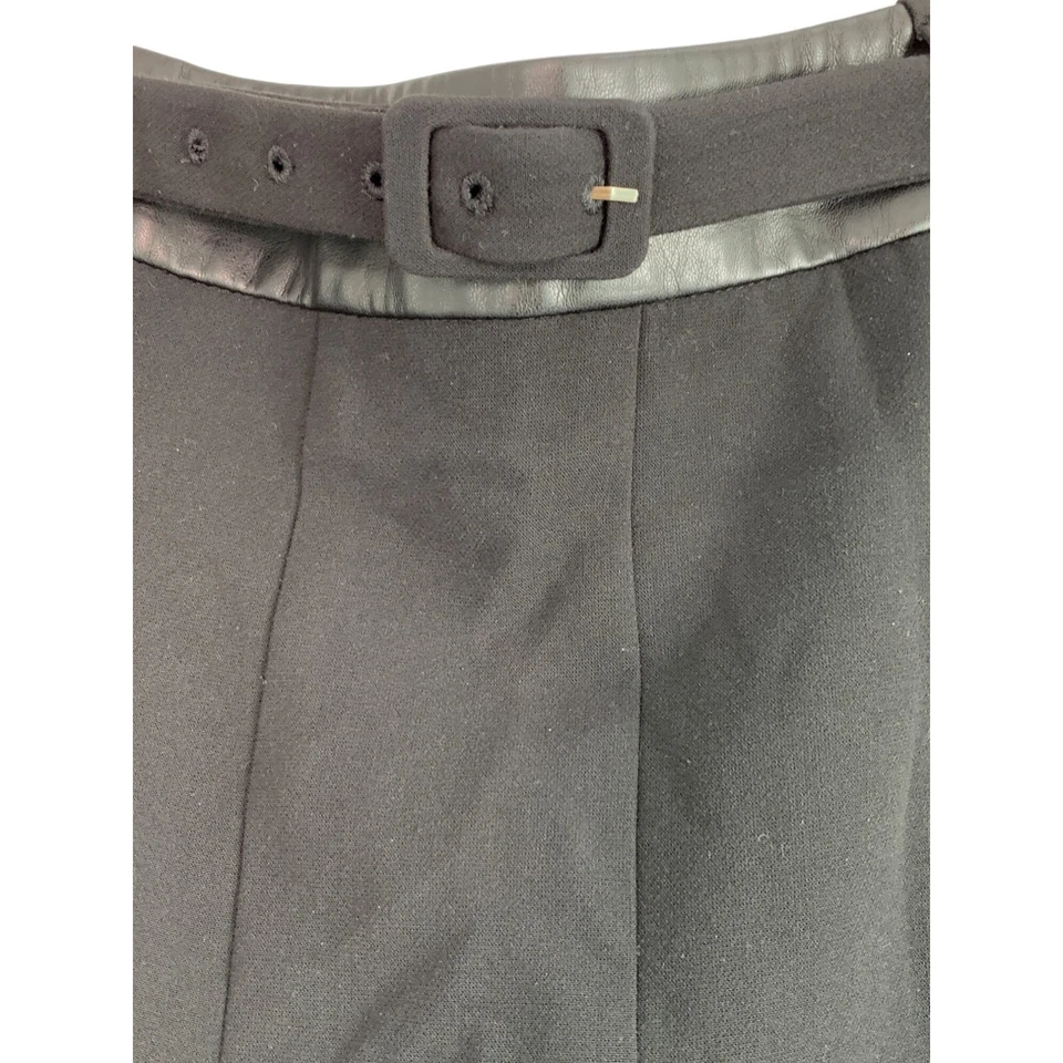 Karl Lagerfeld Sz 16 Black Skirt Pleat A Line Lined Short Career EUC 6307 - Image 4 of 4