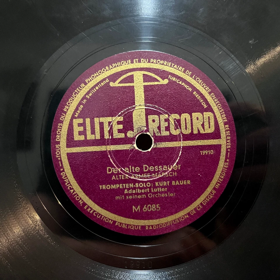 Elite 1930s Switzerland - Biau Aeuglein / Dessauer 10" Shellac 78RPM Record - V - Image 3 of 4