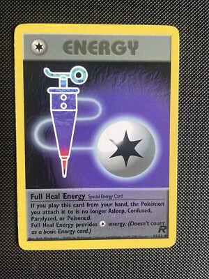 Full Heal Energy | 81/82 | Team Rocket | Uncommon | WOTC | Pokémon Card NM/LP