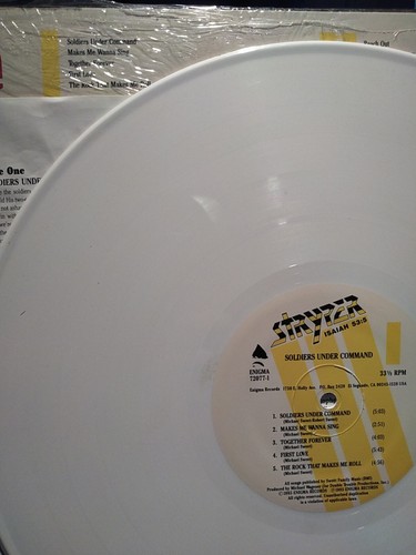 STRYPER ISAIAH 53:5 1985 SOLDIERS UNDER COMMAND ENIGMA 72077 WHITE SHRINK VG+ - Picture 11 of 22