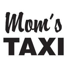 Mom's Taxi - Vinyl Decal Sticker - Multiple Color & Sizes - ebn1579