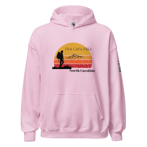 Hot Girls Hike North Carolina Super Soft Unisex Hoodie - Picture 11 of 42