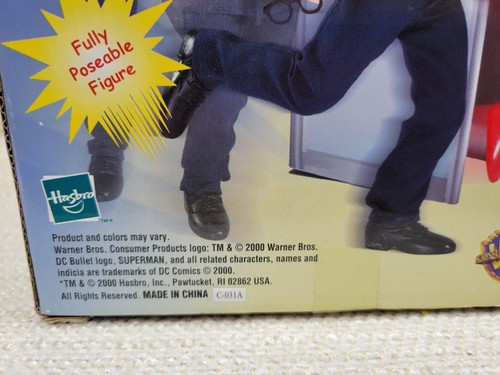 NEW Sealed 2000 Superman Clark Kent Action Figure 9" Hasbro DC Comics 240810 - Picture 11 of 12