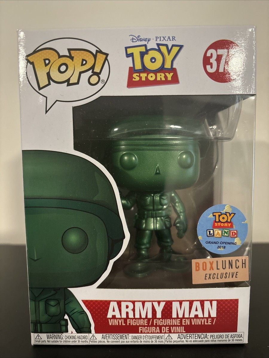 Funko Pop Toy Story ARMY MAN 377 Metallic Green Box Lunch