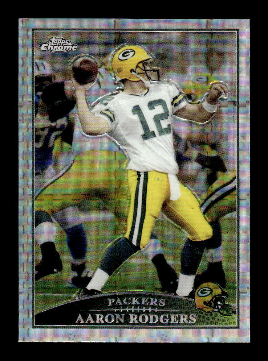 2009 Topps Chrome Football #TC75 Aaron Rodgers XFractor Green Bay Packers
