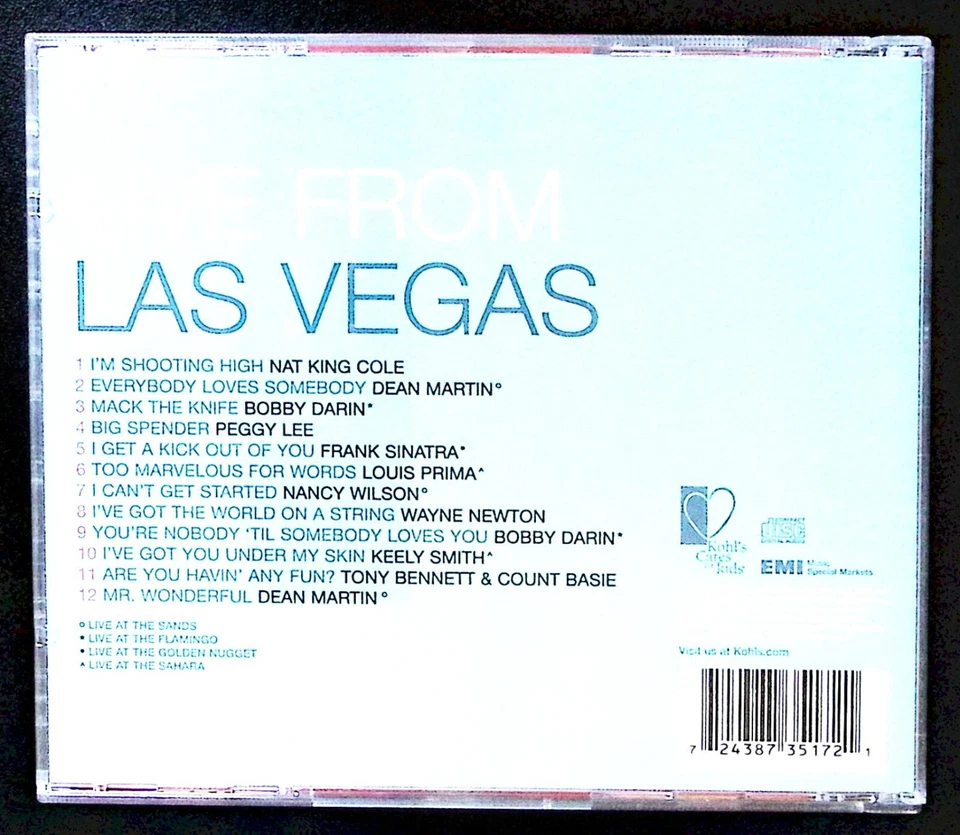 VARIOUS – LIVE FROM LAS VEGAS EMI MUSIC SPECIAL MARKETS    CD 6553 — 第 2/4 张图片