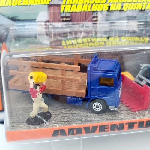 Matchbox Farming Set - Volvo Container Truck / Tractor (1998 Adventure Pack - Ge - Picture 2 of 7