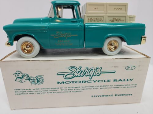 ERTL 1955 Chevy  1/25 Scale Sturgis Rally 1993 Die Cast Bank  Limited Edition  - Picture 1 of 12