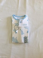 NWT Carter's Blue Bunny Footless PJs Sleeper Cotton Easter 1pc 3M 6M