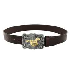 Mens Engraved Decor Embossed Belt Medieval Belt Vintage Leathers Pattern Belt