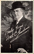 Postcard Portrait of Nat Goodwin Cafe Nat Goodwin Santa Monica, California