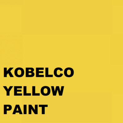 KOBELCO YELLOW PAINT Maschinen Emaille Glanzlack 1lt Pinsel oder Spray 1000ml