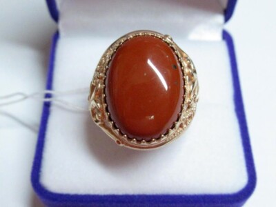 Vintage Russian Sterling Silver 925 Ring Jasper , Women's Jewelry Size 8.5