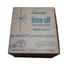 VTG 1960's Intermatic Time-All Appliance Timer A221-4  MCM Advertising Retro