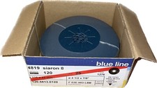 Blue Line 115 mm 4.5" P120 Wet & Dry Sanding Discs Fibre Backing - 25 Pack