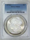 1878-S Morgan Silver Dollar PCGS MS61 Frosty White Just Graded New Holder #W267G