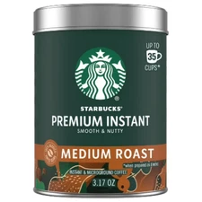 Starbucks Premium Medium Roast Instant Coffee, 3.17 oz