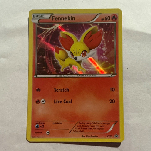 The Pokémon Company Fennekin XY02 XY Promo Holo 60HP EN Pokémon TCG 6+