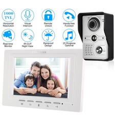 7-inch Wired Video Door Phone   Indoor Monitor with Ir-cut Outdoor Camera, Two-w