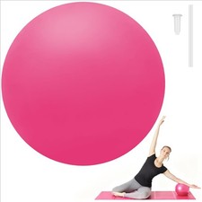 9 Inch Exercise Pilates Mini Yoga Ball for Home Stability Training Pink