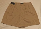NWT Vtg Mens Ralph Lauren Polo Andrew khaki beige pleated shorts size 36