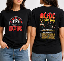 Graphic ACDC Tour 2026 Shirt, ACDC Pwr Up Tou...