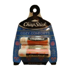Image of ChapStick Stocking Stuffers Cozy Comforts Lip Balm Holiday Gift Set 4 Pack